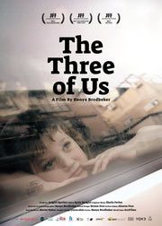 Film Poster for "The Three of Us". A young girl looks out the window of a car.