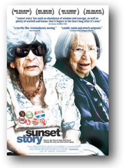 Film poster for "Sunset Story" with two old women side by side.
