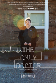 Film poster for "The Only Doctor" with woman standing on street with brick background.