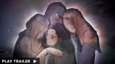 Trailer for the documentary "Colleyville" directed by Dani Menkin. Four people embrace each other. https://vimeo.com/1108548250