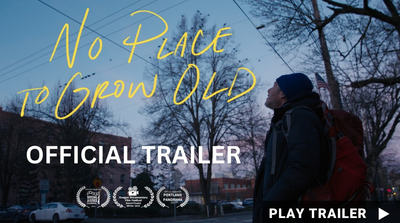 Trailer for the documentary "No Place to Grow Old" directed by Davey Schaupp. A person looking up at the sky. https://vimeo.com/1137091666