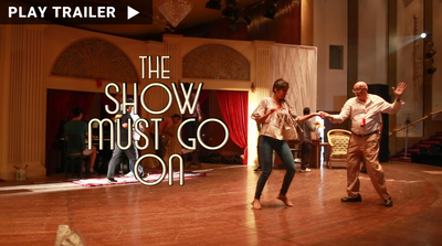 Trailer for documentary "The Show Must Go On" directed by Divya Cowasji & Jall Cowasji. Old man and woman dancing on ballroom floor. https://vimeo.com/874989545