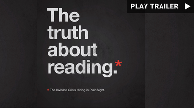 Trailer for "The Truth About Reading", directed by Nick Nanton. A black chalkboard background with the title. https://vimeo.com/903814731
