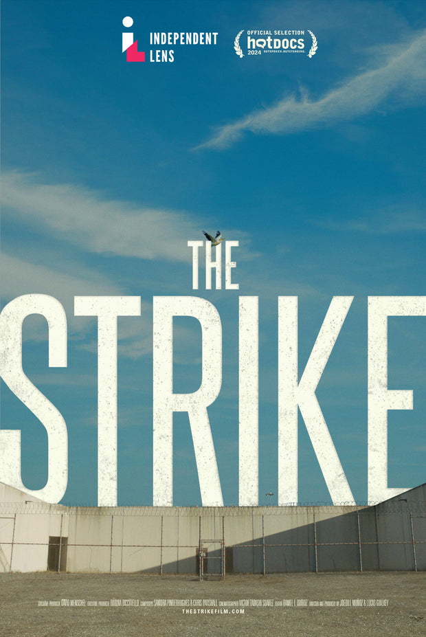 Film poster for “The Strike”. Name of the movie 