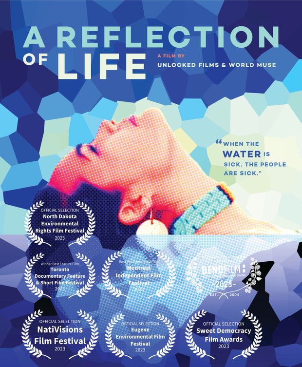  Film poster for “A REFLECTION OF LIFE”. Painted girl.