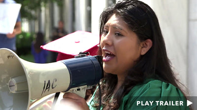 Trailer for documentary "The Unafraid" directed by Anayansi Prado & Heather Courtney. Woman speaking into megaphone. https://vimeo.com/296521464